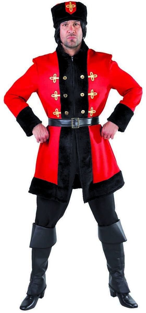 Landen Thema Kostuum | Steppe Rijder Kozak Rusland | Man | Small | Carnaval kostuum | Verkleedkleding